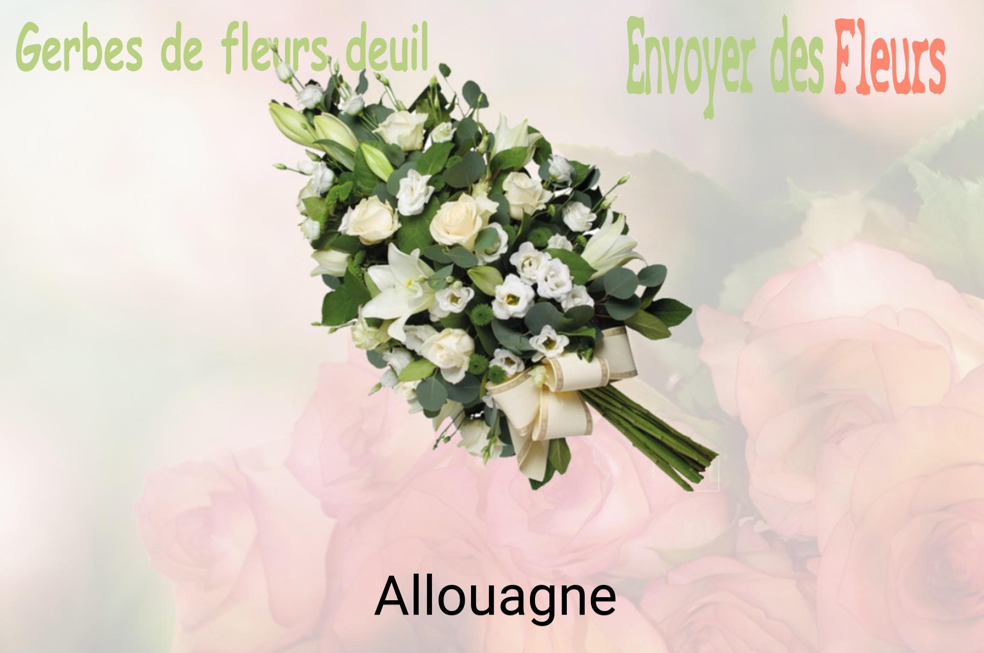 Gerbe de fleurs de deuil livrée à Allouagne